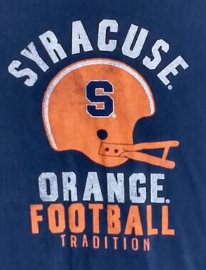 Ouray Syracuse Orange Football Tradition T-Shirt Men's XL Blue Vintage Style